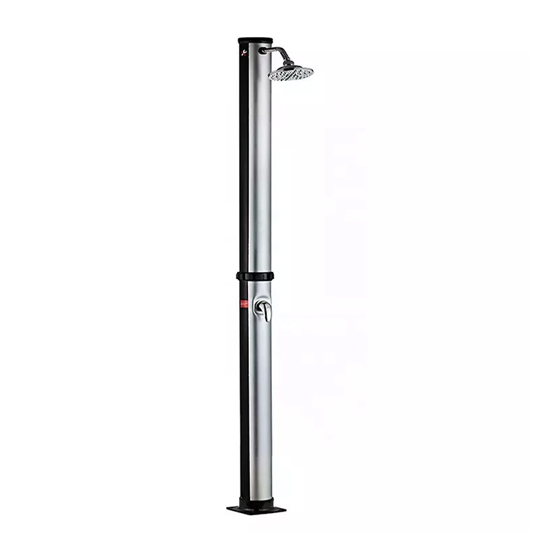 20L columna de ducha solar rojo azul plata negro al aire libre playa surf ducha redonda de calentamiento rápido columna de Ducha