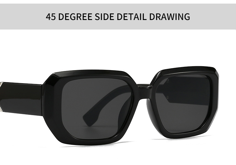 Square Sunglasses For Men And Women Modern Retro Decorative Frame_voghion.com