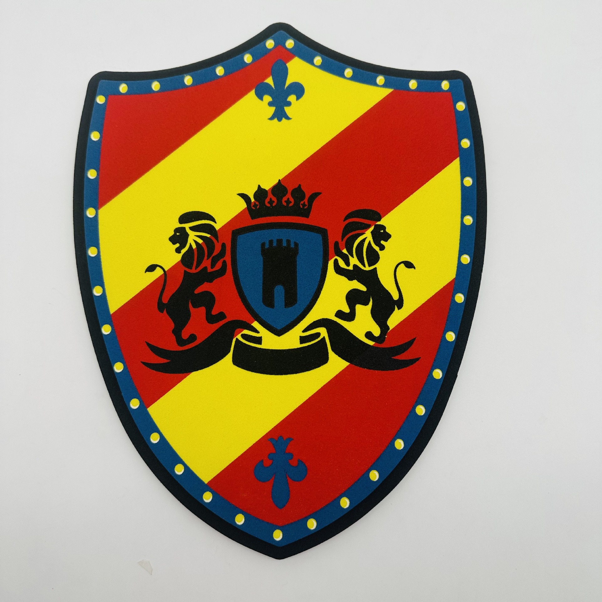 Small red shield