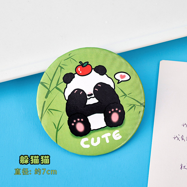 Cartoon cute handheld small mirror for students