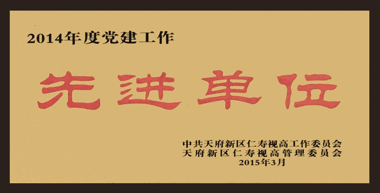 10.天府新区党建先进单位招牌