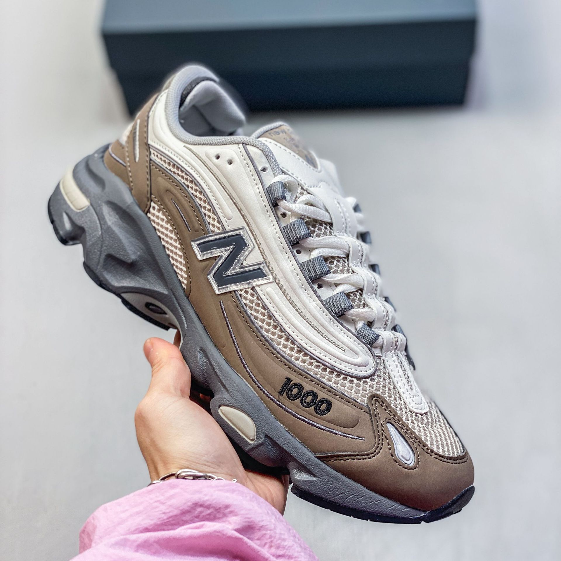 Zapatos para hombres y mujeresnb1000 verano zapatos de correr zapatos de suela gruesa zapatos de pareja zapatos deportivos casuales resistentes