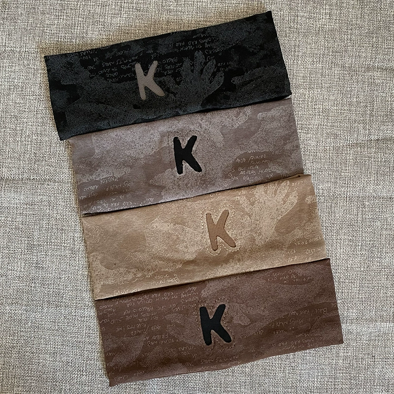 Корейский головной убор Run повседневные буквенные тюрбаны широкополые иностранные европейские и американские пояса для волос