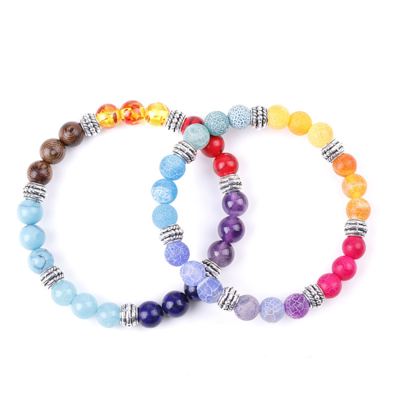 colorful agate bracelet