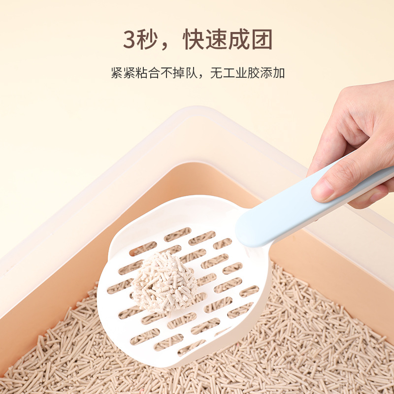 Fábrica de arena para gatos personalizada original tofu arena para gatos 6L etiqueta de té verde oem mezcla de plantas arena para gatos