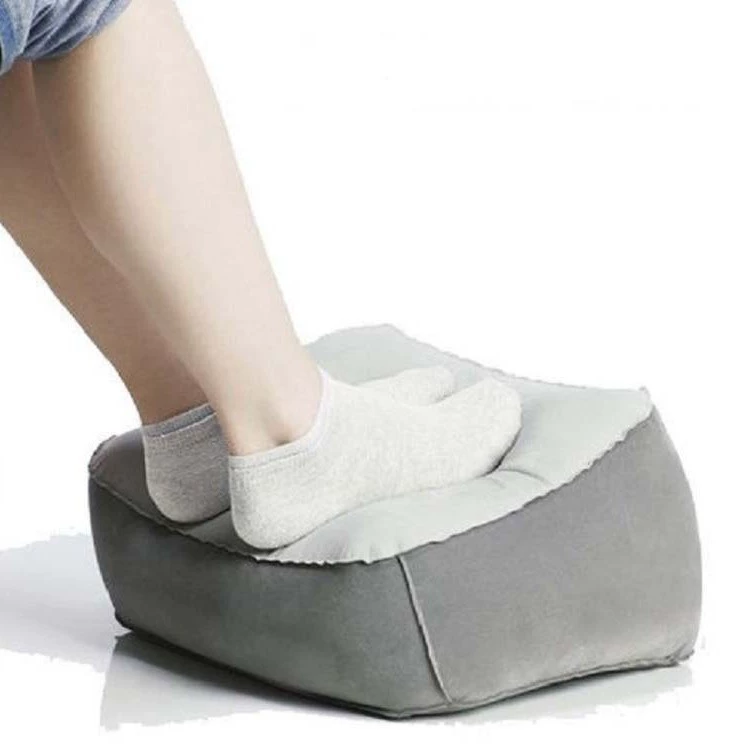 Трансграничная флокировка подушка для ног ПВХ надувная подушка для ног для дома открытый диван массаж ног для снятия усталости подушка
