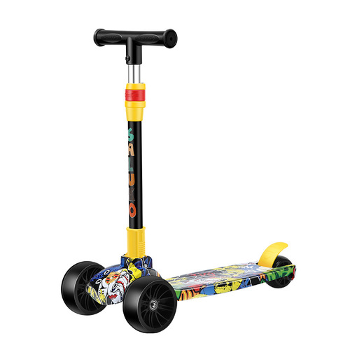 Skateboard for Children 1-3-6-12+ Years Old, Foldable Trike for Boys and Girls, Baby Scooter