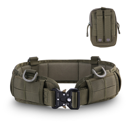 Outdoor molle tactical waistband cobra tactical belt fanny pack set thickened nylon cobra belt