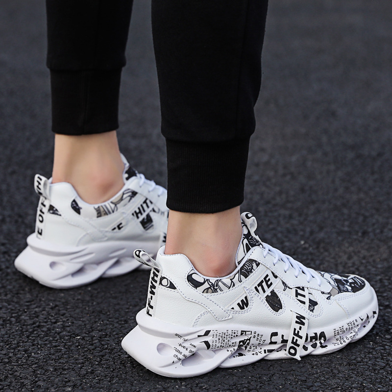 2022 spring and summer new factory direct color graffiti casual sports running shoes fashion spring men's shoes tide