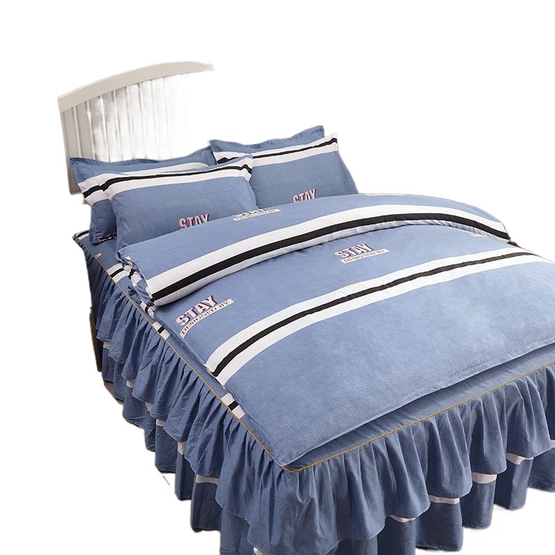 Parure de lit style princesse avec housse de couette et draps_voghion.com