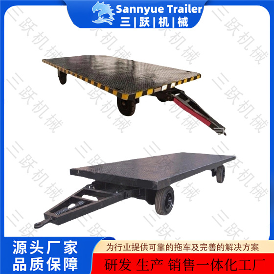 厂家供应车间转运车搬运平板车 平板拖车牵引平板车全挂拖车
