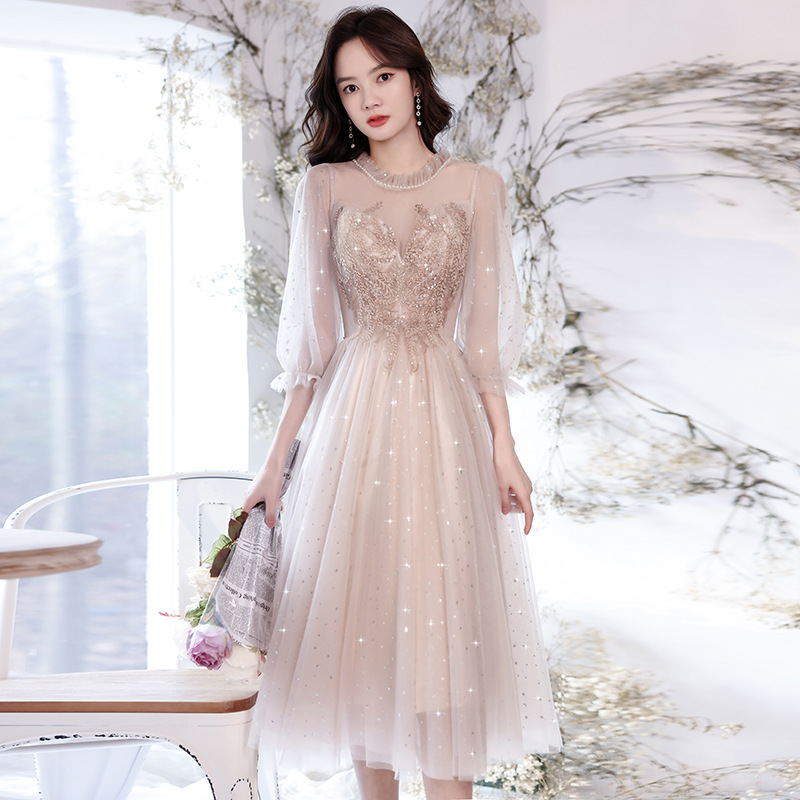 Ropa informal que se puede usar como vestido formal, nuevo estilo de verano 2026, vestido de dama de honor estilo hada, vestido de noche para fiesta de cumpleaños o banquete.