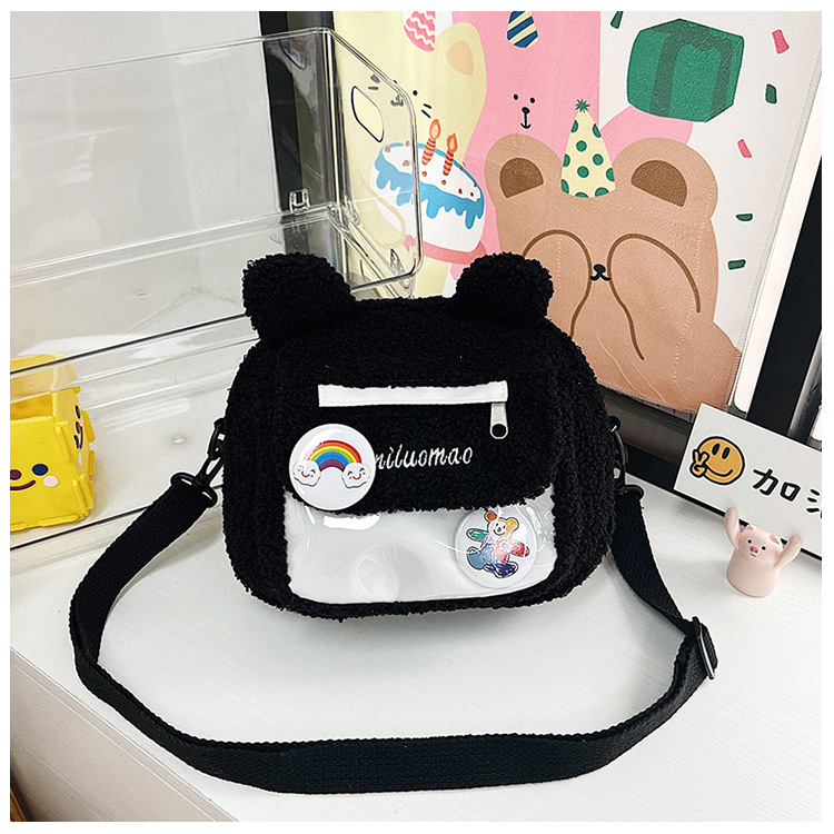 2022 Autumn and winter Edition Japanese cute plush bear bag, new Instagram cartoon student crossbody bag and single-shoulder bag undefined