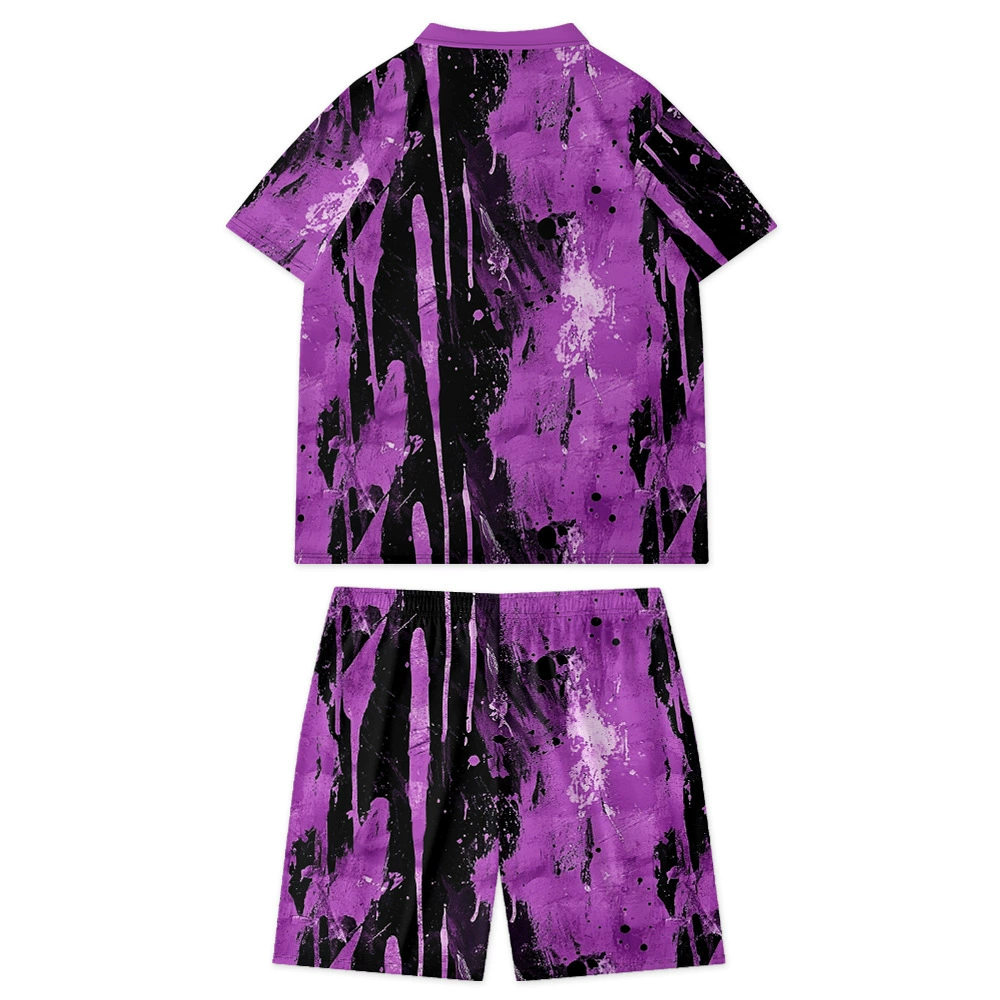 «(Cross-border trading), set, European style, with short sleeve, 3D, plus size»