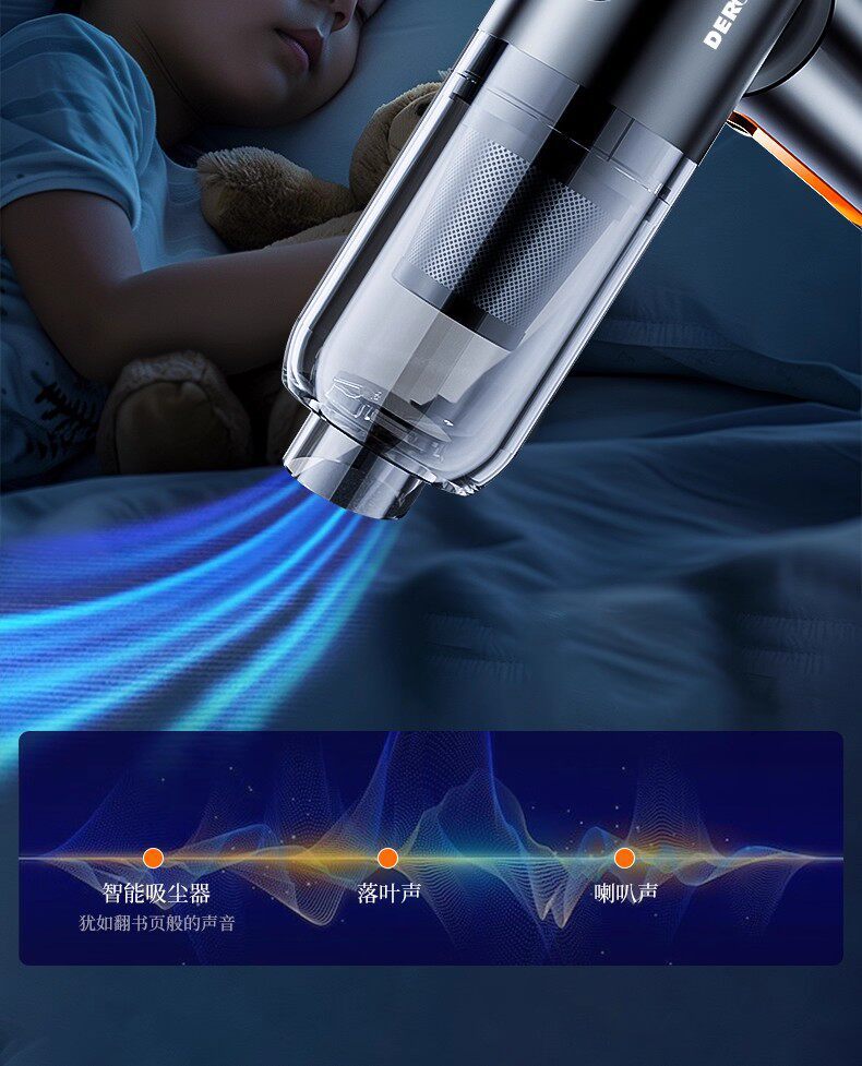 DaiSheng Car Vacuum Cleaner has strong suction power, is a wireless, compact handheld device that combines blowing and suction, and is specifically designed for use inside cars