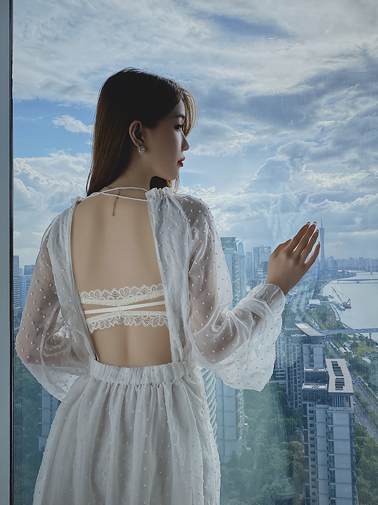 Entidad sin anillo de acero sujetador traje sexy encaje frontal hebilla pequeño pecho grande reunir hermosa espalda sujetador ropa interior femenina 8230