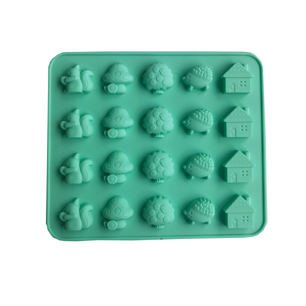 222 molde de silicona para pastel helado pudín molde de postre para jabón y utensilios de cocina