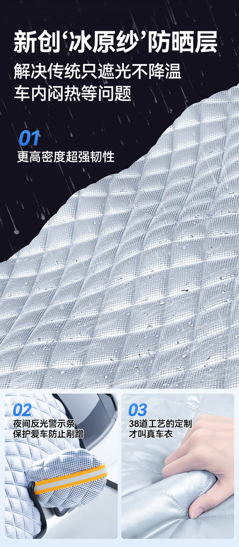 Car Snow Cover, Winter Front Windshield, Anti-Frost, Anti-Snow, Anti-Freeze Cover, Car Thickeneded Snow Cover, Sun Protection Cover