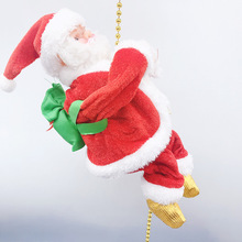 跨境爬珠圣诞老人爬楼梯圣诞老人电动圣诞节橱窗装饰用品圣诞玩具