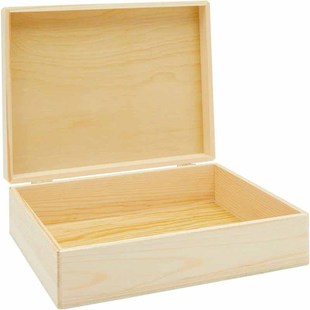Wooden Box Packaging Solid Wood Clamshell Pine Rectangular Storage Box with Lock Buckle Ginseng Wooden Box for Gift Packaging