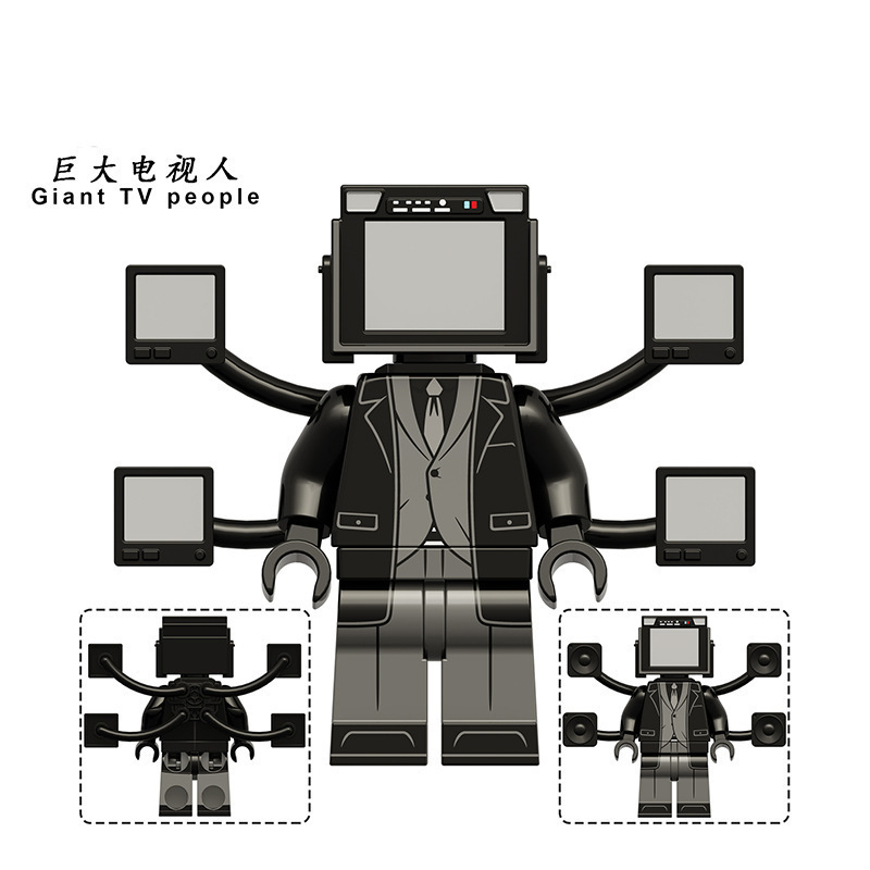 新しいタイタンモニターメンズドクタートイレビルディングブロックミニフィギュアテレビオーディオマン子供用組み立ておもちゃスピーカーメンズ|undefined