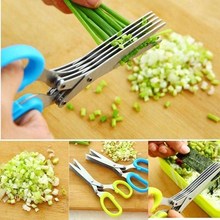 101不锈钢多层日本厨房剪刀多功能家用葱花剪刀紫菜5碎食其他