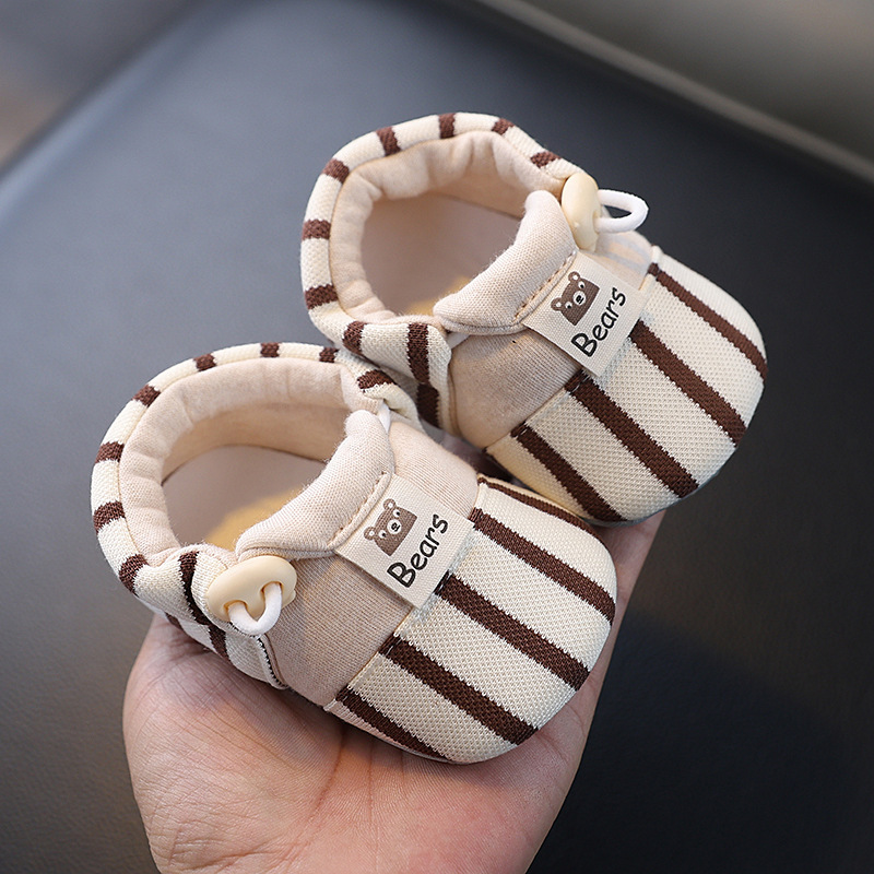 Baby Shoes for Young Infants, Spring and Autumn, Soft-Soled, Lightweight, Easy to Wear, Won'T Slip Off, Thin Style for Outdoor Wear, Stylish Striped Shoes and Socks, Breathable Baby Shoes for Young Infants, Spring and Autumn, Soft-Soled, Lightweight, Easy to Wear, Won'T Slip Off, Thin Style for Outdoor Wear, Stylish Striped Shoes and Socks, Breathable