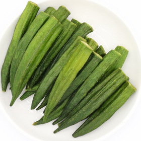 VF即食秋葵脆0.75kg袋装果蔬脆片休闲娱乐零食秋葵脆散装批发零售