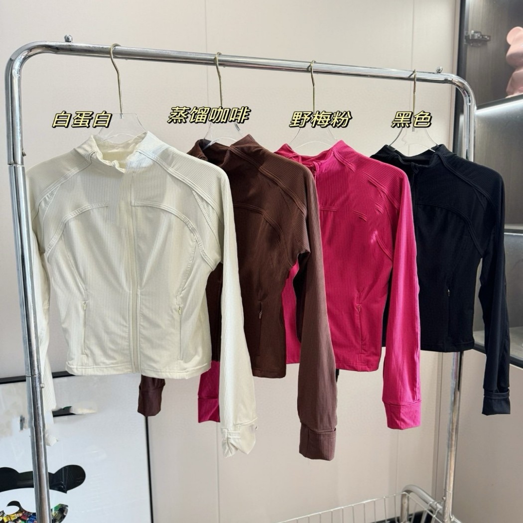 48973 Women's hooded sports jacket hooded zipper jacket