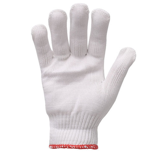 Work gloves, cotton-lined, thickened nylon, white yarn gloves, factory-made, wear-resistant, labor, wholesale, safety gloves