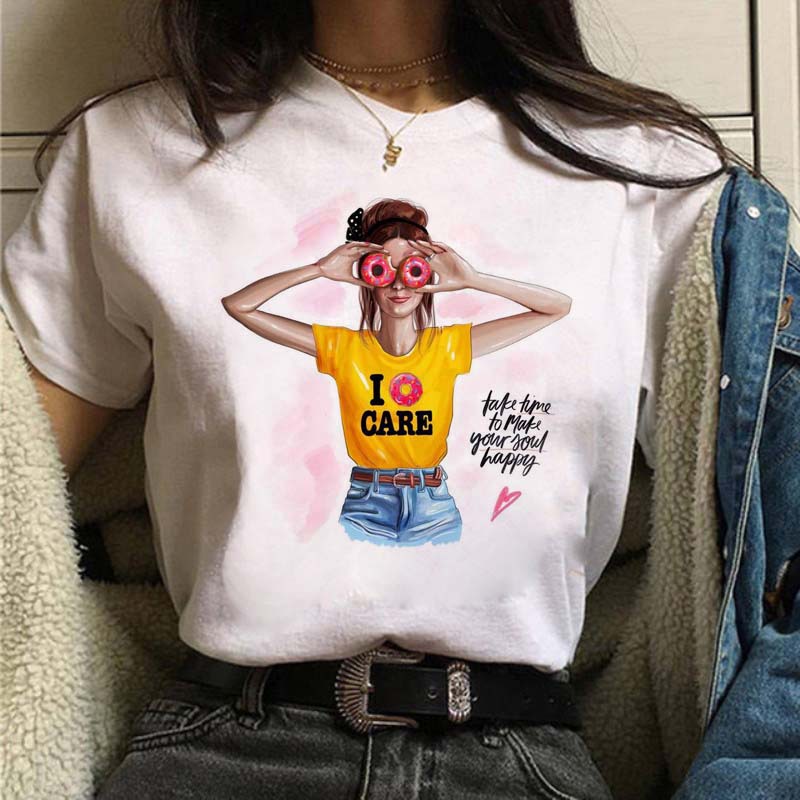 Mujeres Camiseta De Manga Corta Manga Corta Camisetas Impresión Moda Retrato display picture 6