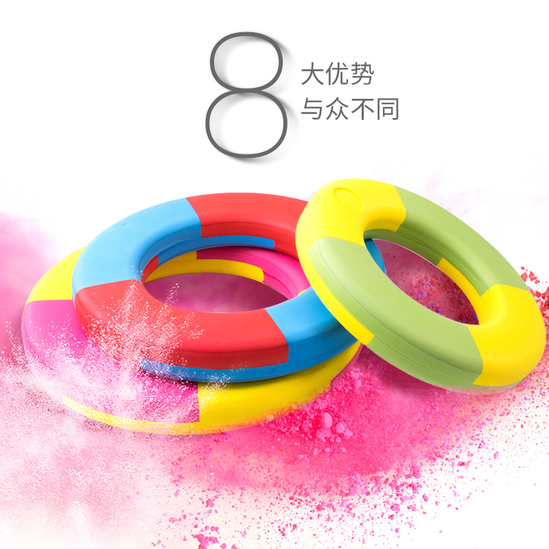 厂家批发高品质超轻EVA救生圈实心免充气泡沫游泳圈水上乐园