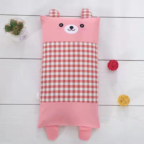 Children's Pillow Cotton Pillowcase Washable Cotton Cartoon Kindergarten Elementary School Students Pillow Shaping Pillow Buckwheat Pillow