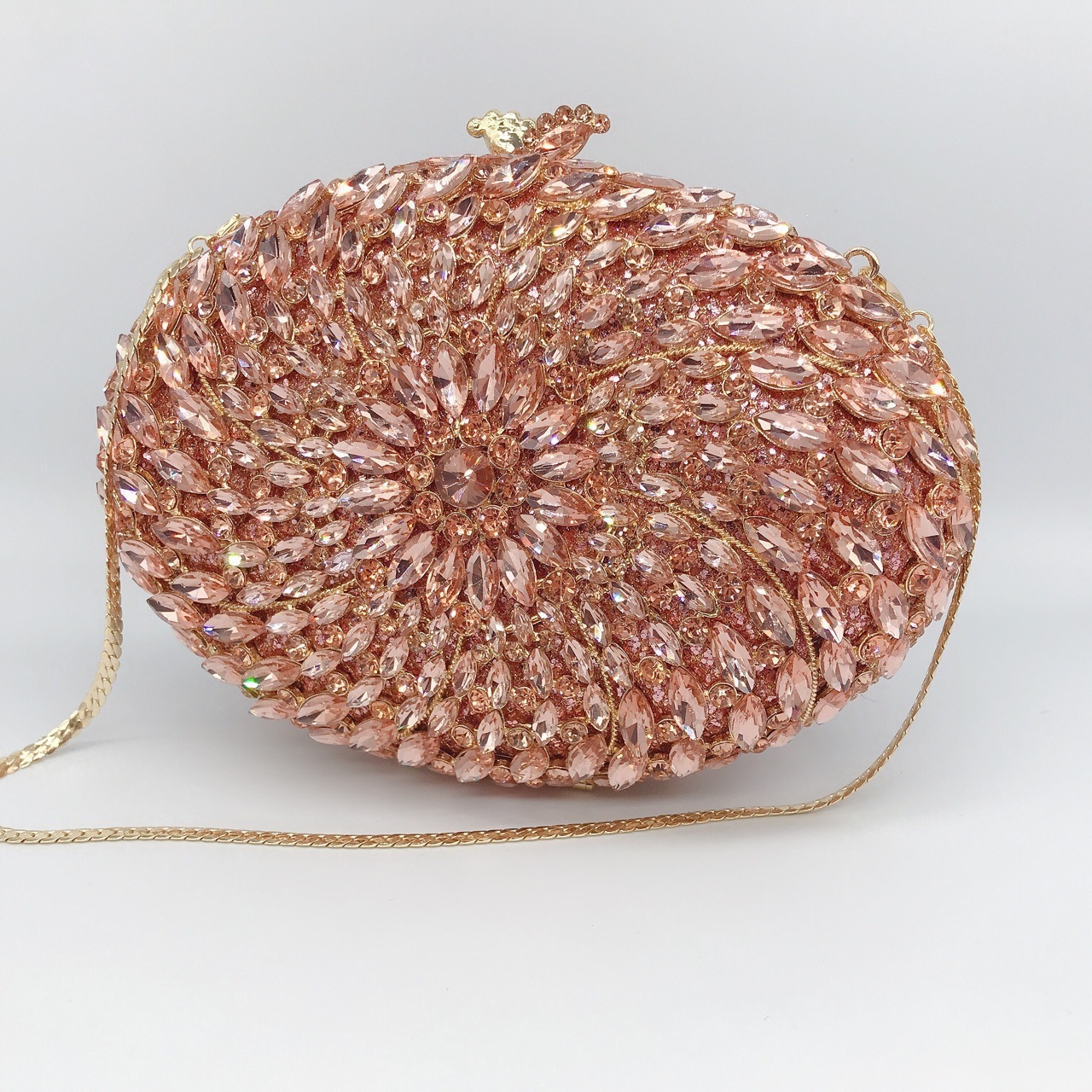 Ventas transfronterizas de metal de diamantes bolsas de cena, vestidos de banquete de damas, bolsas de moda de mano de diamantes