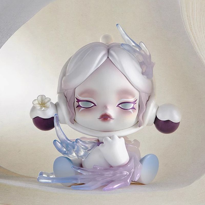 潮玩手办古风盲盒女生公仔墨梅系列桌面摆件新款批发泡泡玛特庭前|undefined