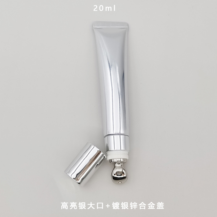 En stock manguera cosmética 10ml15ml20mlg crema de ojos esencia leche oro plata aleación zinc cerámica/cabeza eléctrica