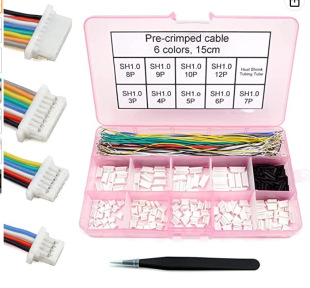 SH1.0 connector socket kit pre-crimping cable wire 234567 pin shell cable male and female connector