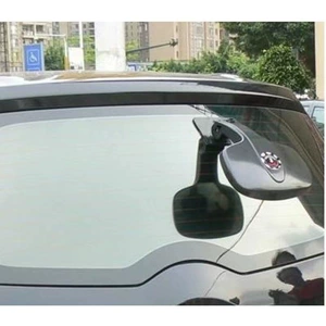 Car Tailgate Floor Mirror, Car Curved Rearview Mirror, Down-View Mirror, Wide-Angle Black and White Reversing Mirror, Blind Angle Auxiliary Mirror