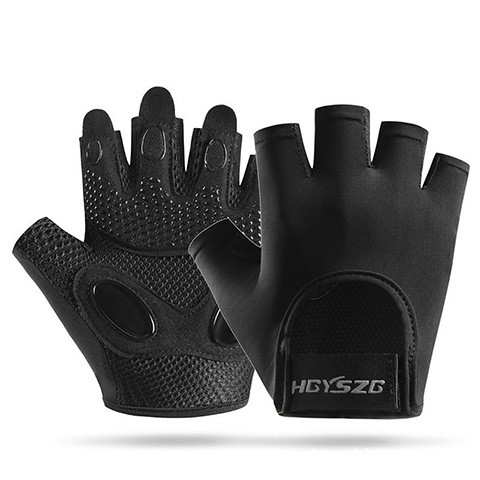 Amazon transfronterizo nuevo guante deportivo de fitness medio dedo ciclismo amortiguador anti-desgaste transpirable anti-deslizante guante anticapullo