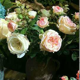 皇室高贵玫瑰花仿真花 欧式客厅大朵玫瑰假花装饰花