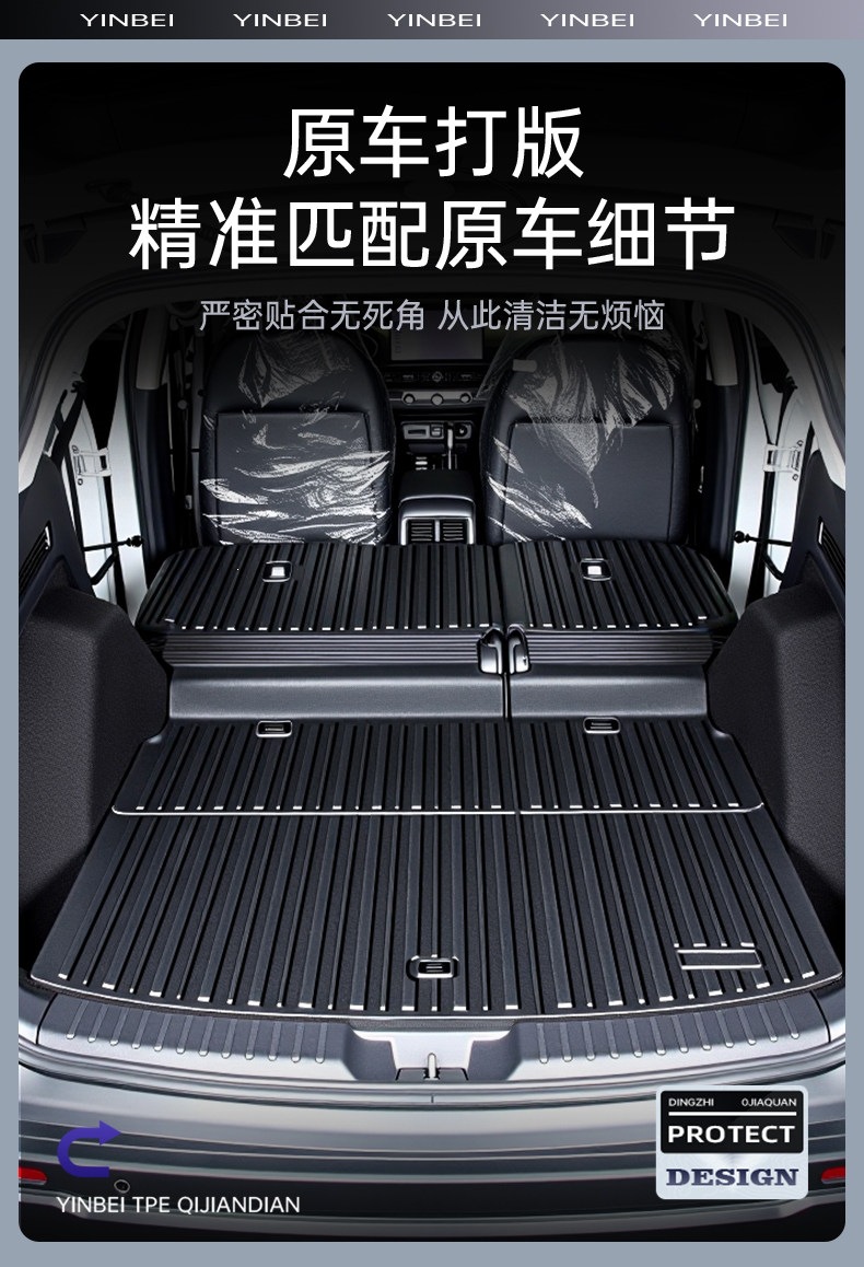 Suitable for 2026 Dongfeng Honda CRV trunk mat TPE floor mat accessories, complete set of interior decoration items 2524