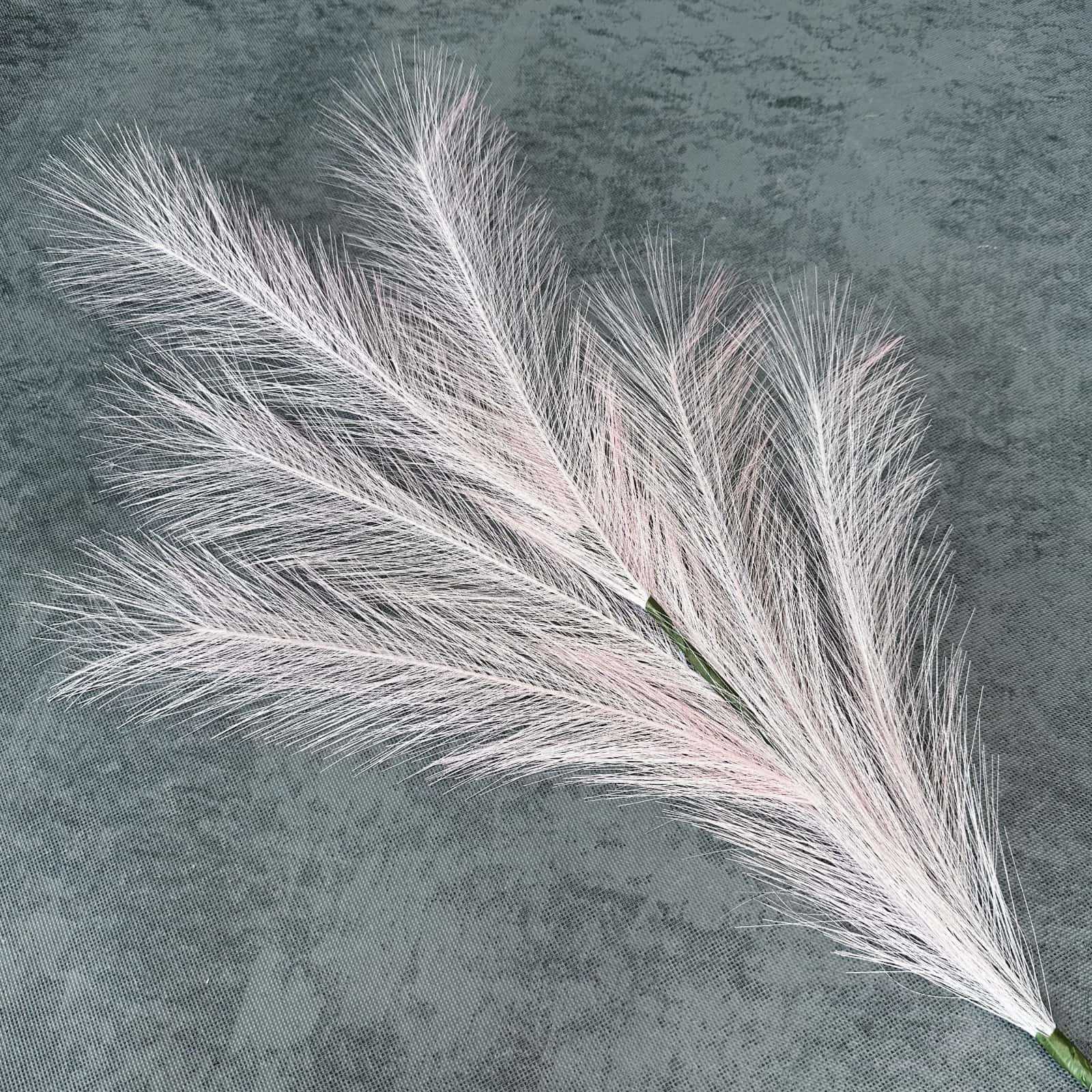 Simulación de 7 horquillas Pluma Flor eterna Decoración de la escena de la boda Decoración del hogar Hierba de junco de colores Decoración de flores falsas al por mayor