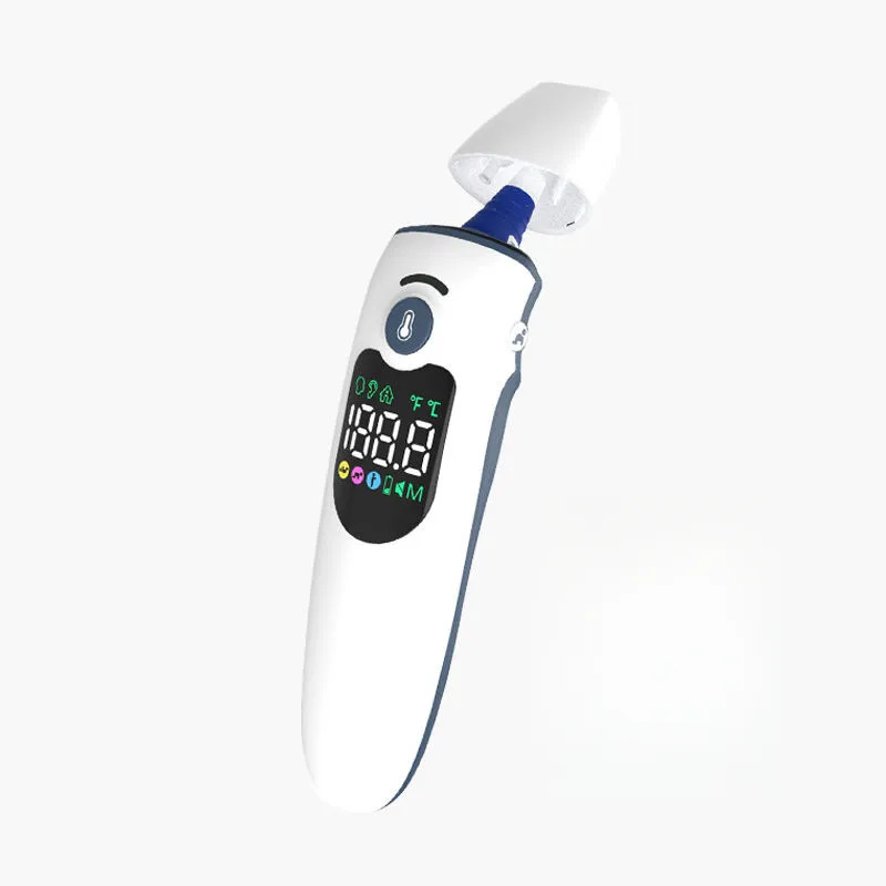 LED color screen infrared forehead temperature gun electronic thermometer all-in-one medical grade rapid thermometer for children & adults