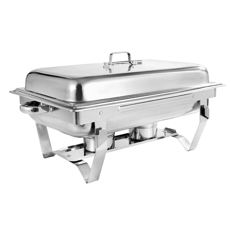 Cross-border source stainless steel buffet stove hotel restaurant commercial heating container can be divided into alcohol insulation stove