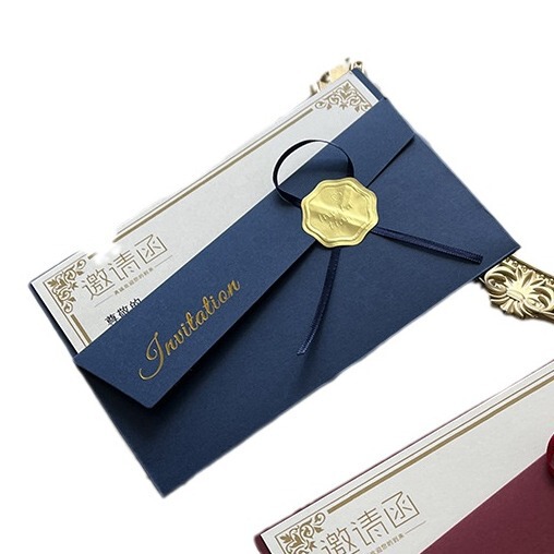 Invitation letter invitation company envelope high -end atmospheric…