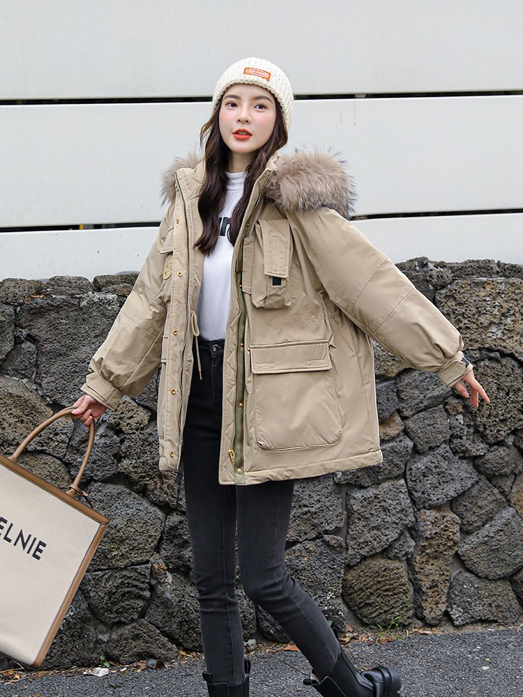 Модный очень большой бархатный пуховик, большой размер, увеличенная толщина, по фигуре, утиный пух