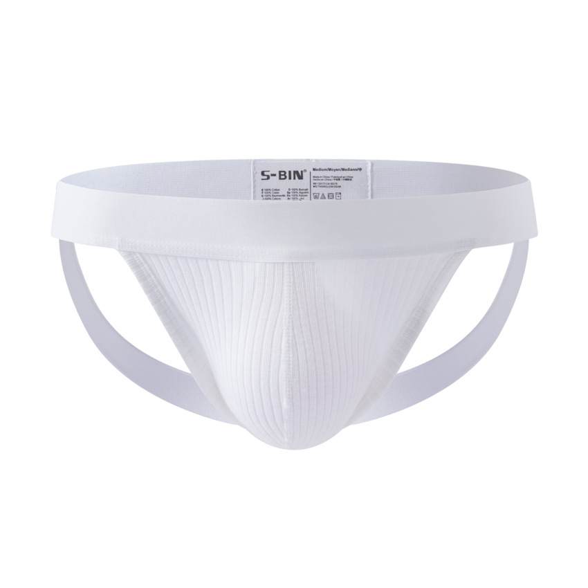 Slip bikini sexy da uomo in cotone traspirante u-convex_voghion.com