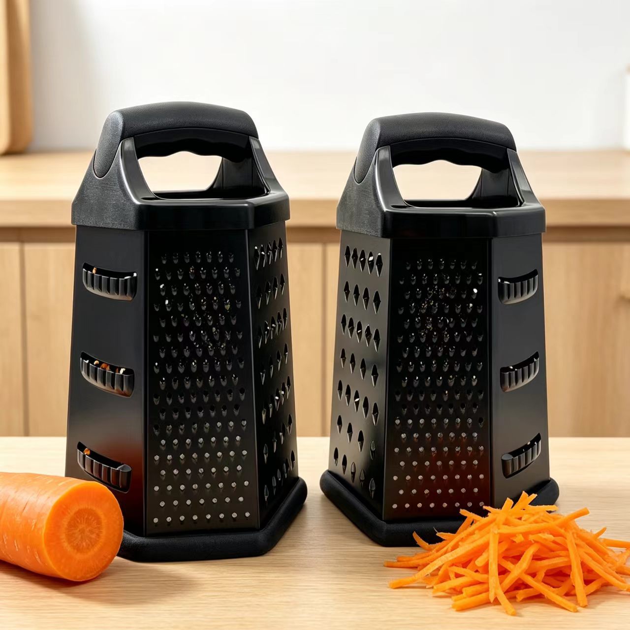 Rallador Multifuncional de Seis Caras de Acero Inoxidable 430 para Cocina y Queso image 3