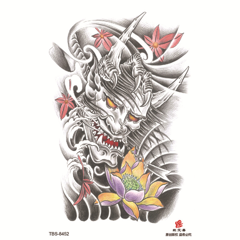 Pegatinas de tatuaje impermeables de brazo completo pequeño, símbolo de tótem, pegatinas de brazo pequeño, conjunto de ensamblaje al por mayor, suministro transfronterizo