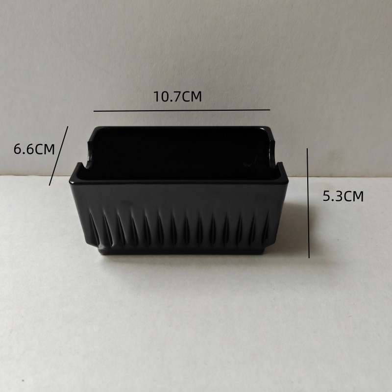 Nuevo titular de bolsa de azúcar acrílico transparente negro